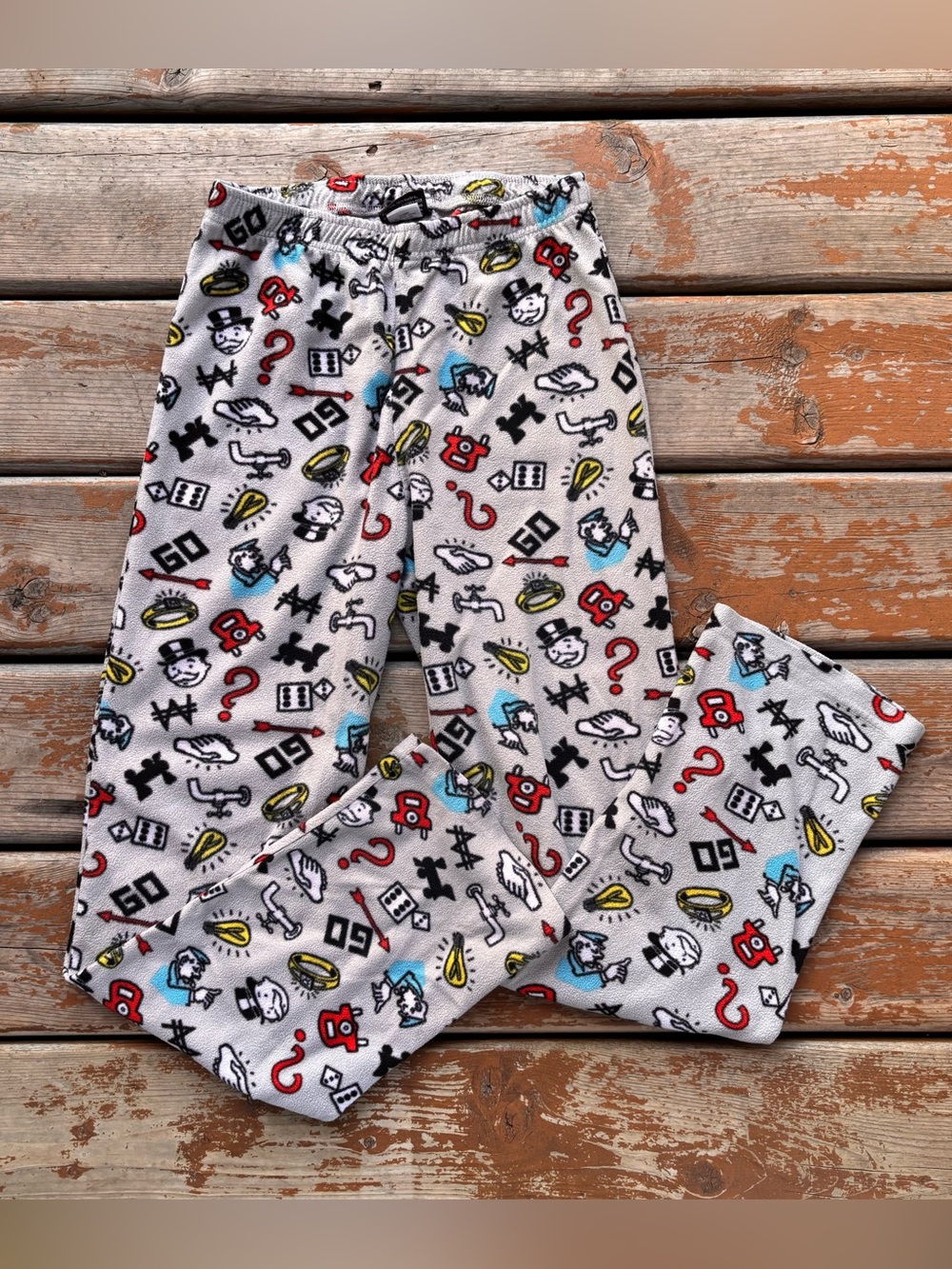 Monopoly Fleece Pajama Pants - Size Youth Large (14-16)